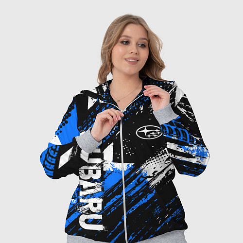 Женский костюм Subaru - sport style / 3D-Меланж – фото 3