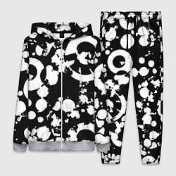 Женский 3D-костюм Модная чб абстракция - нейросеть, цвет: 3D-меланж