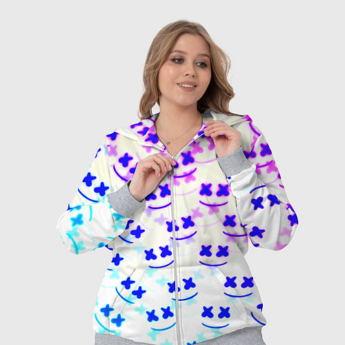 Женский костюм Marshmello pattern neon / 3D-Меланж – фото 3