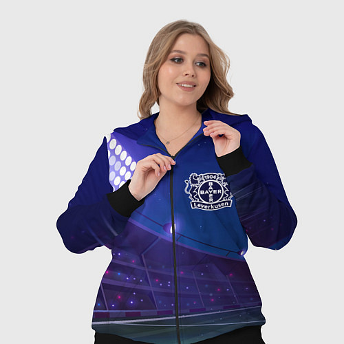 Женский костюм Bayer 04 ночное поле / 3D-Черный – фото 3