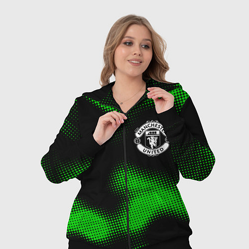 Женский костюм Manchester United sport halftone / 3D-Черный – фото 3