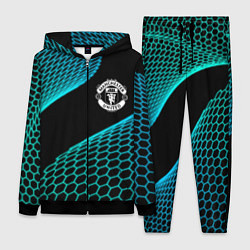 Женский 3D-костюм Manchester United football net, цвет: 3D-черный