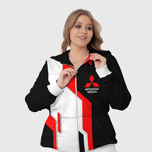 Женский костюм Mitsubishi red uniform / 3D-Белый – фото 3