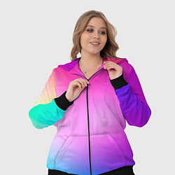 Женский 3D-костюм Colorful gradient, цвет: 3D-черный — фото 2