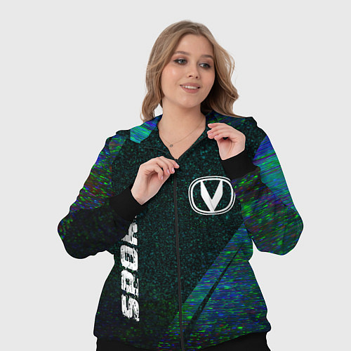 Женский костюм Changan sport glitch blue / 3D-Черный – фото 3