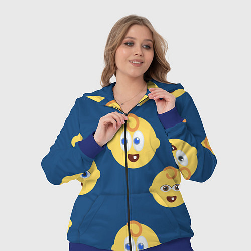 Женский костюм Лёлик и болик / 3D-Синий – фото 3