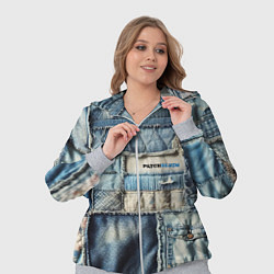 Женский 3D-костюм Patchwork denim - vogue, цвет: 3D-меланж — фото 2