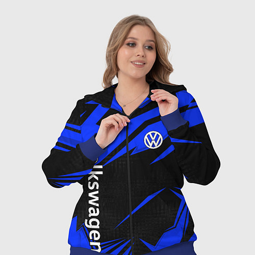 Женский костюм Volkswagen - blue stripes / 3D-Синий – фото 3