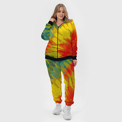 Женский 3D-костюм Абстракция цветение акрил, цвет: 3D-черный — фото 2