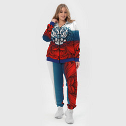 Женский 3D-костюм Триколор и герб Росссия, цвет: 3D-синий — фото 2