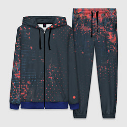 Женский 3D-костюм Брызги краски на стену, цвет: 3D-синий