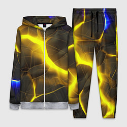 Женский 3D-костюм Желтое неоновое свечение, цвет: 3D-меланж