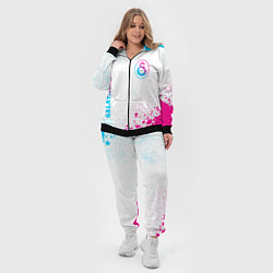 Женский 3D-костюм Galatasaray neon gradient style вертикально, цвет: 3D-черный — фото 2