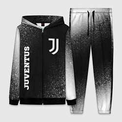 Женский 3D-костюм Juventus sport на темном фоне вертикально, цвет: 3D-черный