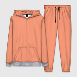 Женский 3D-костюм Насыщенный персиковый текстурированный, цвет: 3D-меланж