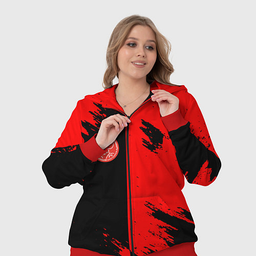 Женский костюм Ajax sport color red / 3D-Красный – фото 3