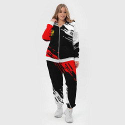 Женский 3D-костюм Герб РФ краски текстура абстрактные, цвет: 3D-белый — фото 2