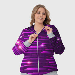 Женский 3D-костюм Светящиеся неоновые лучи, цвет: 3D-меланж — фото 2