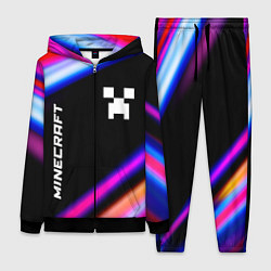 Женский 3D-костюм Minecraft speed game lights, цвет: 3D-черный