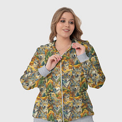 Женский 3D-костюм Волчий мотив, цвет: 3D-меланж — фото 2