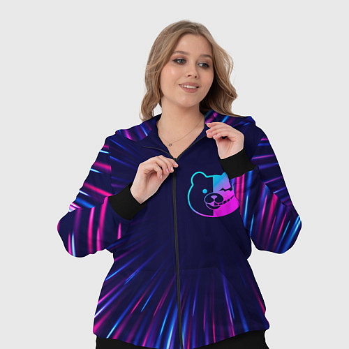 Женский костюм Danganronpa neon blast lines / 3D-Черный – фото 3