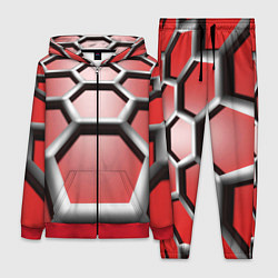 Женский 3D-костюм Броня робота, цвет: 3D-красный