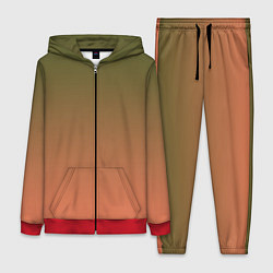 Женский 3D-костюм Абстрактный градиент, цвет: 3D-красный