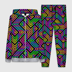 Женский костюм Линии лабиринта спектрального цвета