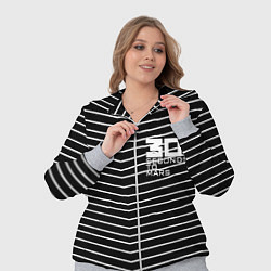 Женский 3D-костюм Thirty Seconds to Mars pattern optic, цвет: 3D-меланж — фото 2