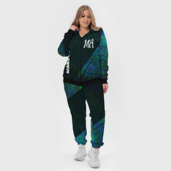 Женский 3D-костюм Maneskin glitch blue, цвет: 3D-черный — фото 2