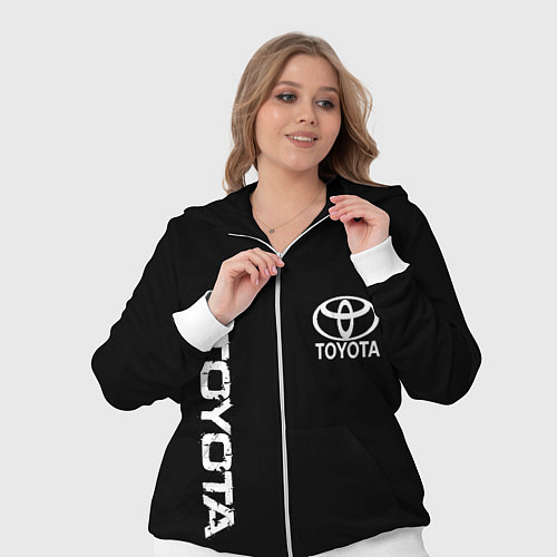 Женский костюм Toyota logo white steel / 3D-Белый – фото 3