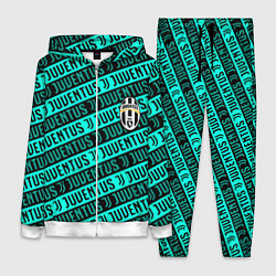 Женский костюм Juventus pattern logo steel