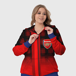 Женский 3D-костюм Arsenal fc sport geometry steel, цвет: 3D-синий — фото 2