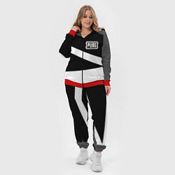 Женский 3D-костюм PUBG online geometry, цвет: 3D-красный — фото 2