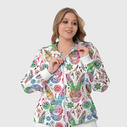 Женский 3D-костюм Узорчатый заяц, цвет: 3D-белый — фото 2