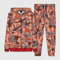 Женский 3D-костюм Камуфляж птицы, цвет: 3D-красный