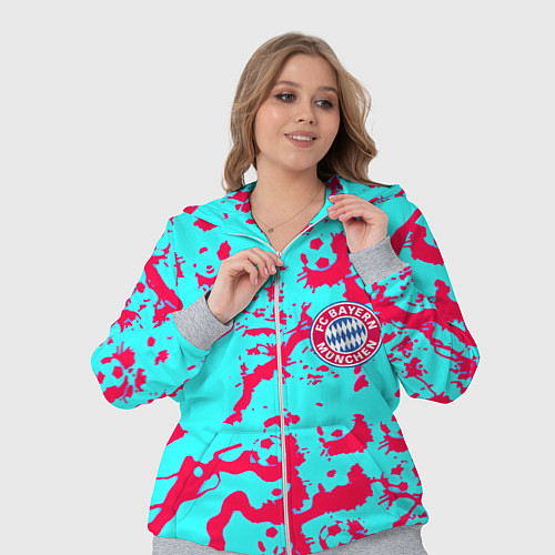 Женский костюм Бавария Мюнхен спорт текстура / 3D-Меланж – фото 3