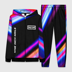 Женский 3D-костюм Nine Inch Nails neon rock lights, цвет: 3D-черный