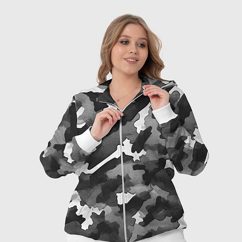 Женский костюм Серый камуфляж внутренних войск / 3D-Белый – фото 3