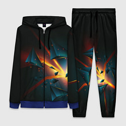 Женский костюм Разлом плиты - абстрактная расщелина