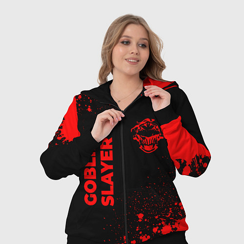 Женский костюм Goblin Slayer - red gradient вертикально / 3D-Черный – фото 3