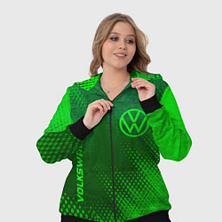 Женский 3D-костюм Volkswagen - green gradient вертикально, цвет: 3D-черный — фото 2