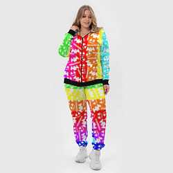 Женский 3D-костюм Marshmello rainbow, цвет: 3D-черный — фото 2