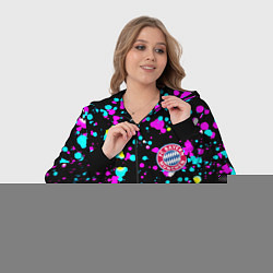 Женский 3D-костюм Бавария Мюнхен неоновые краски, цвет: 3D-черный — фото 2