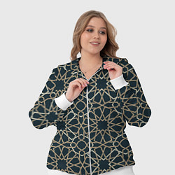 Женский 3D-костюм Геометрический паттерн арабеска, цвет: 3D-белый — фото 2