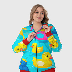Женский 3D-костюм Плавающие уточки, цвет: 3D-красный — фото 2