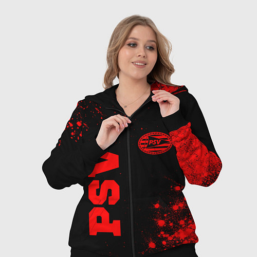 Женский костюм PSV - red gradient вертикально / 3D-Черный – фото 3