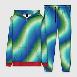 Женский 3D-костюм Морская волна арт, цвет: 3D-красный