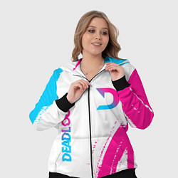 Женский 3D-костюм Deadlock neon gradient style вертикально, цвет: 3D-черный — фото 2