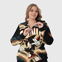 Женский 3D-костюм Sonic в молниях, цвет: 3D-черный — фото 2